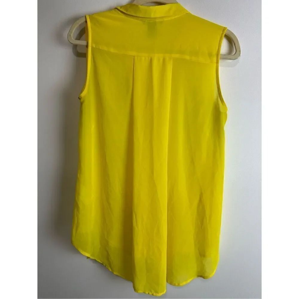 Yellow H&M button up blouse - Picture 5 of 8